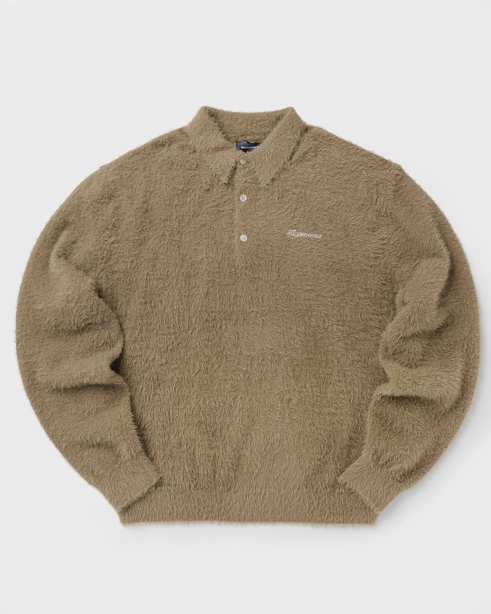 SCT-Logo Shaggy Knit Polo - 1