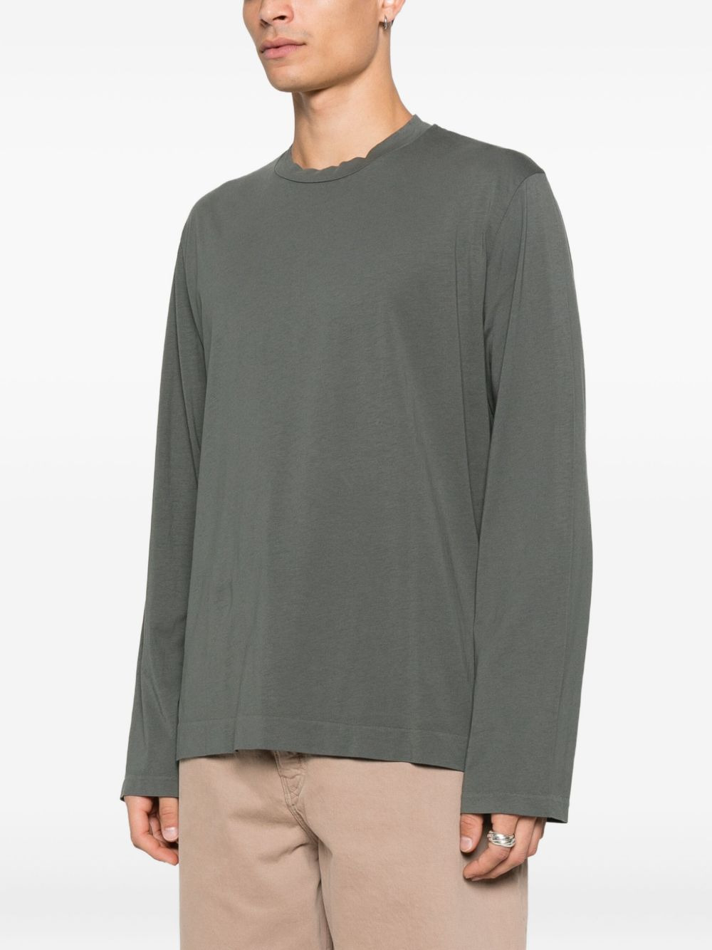 cotton long-sleeves T-shirt - 3