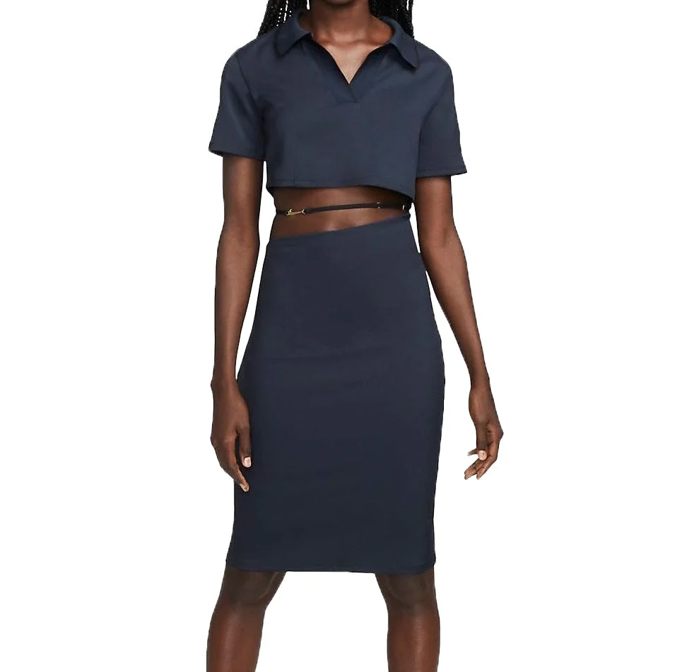 (WMNS) Nike x Jacquemus La Robe Polo Asia Sizing 'Navy' DN3239-475 - 1