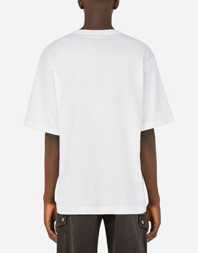 Dolce & Gabbana Cotton T-shirt with DG patch outlook