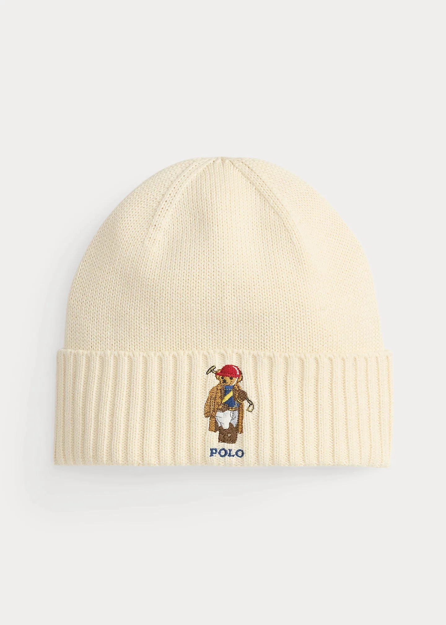 Polo Bear Knit Cotton Beanie - 1