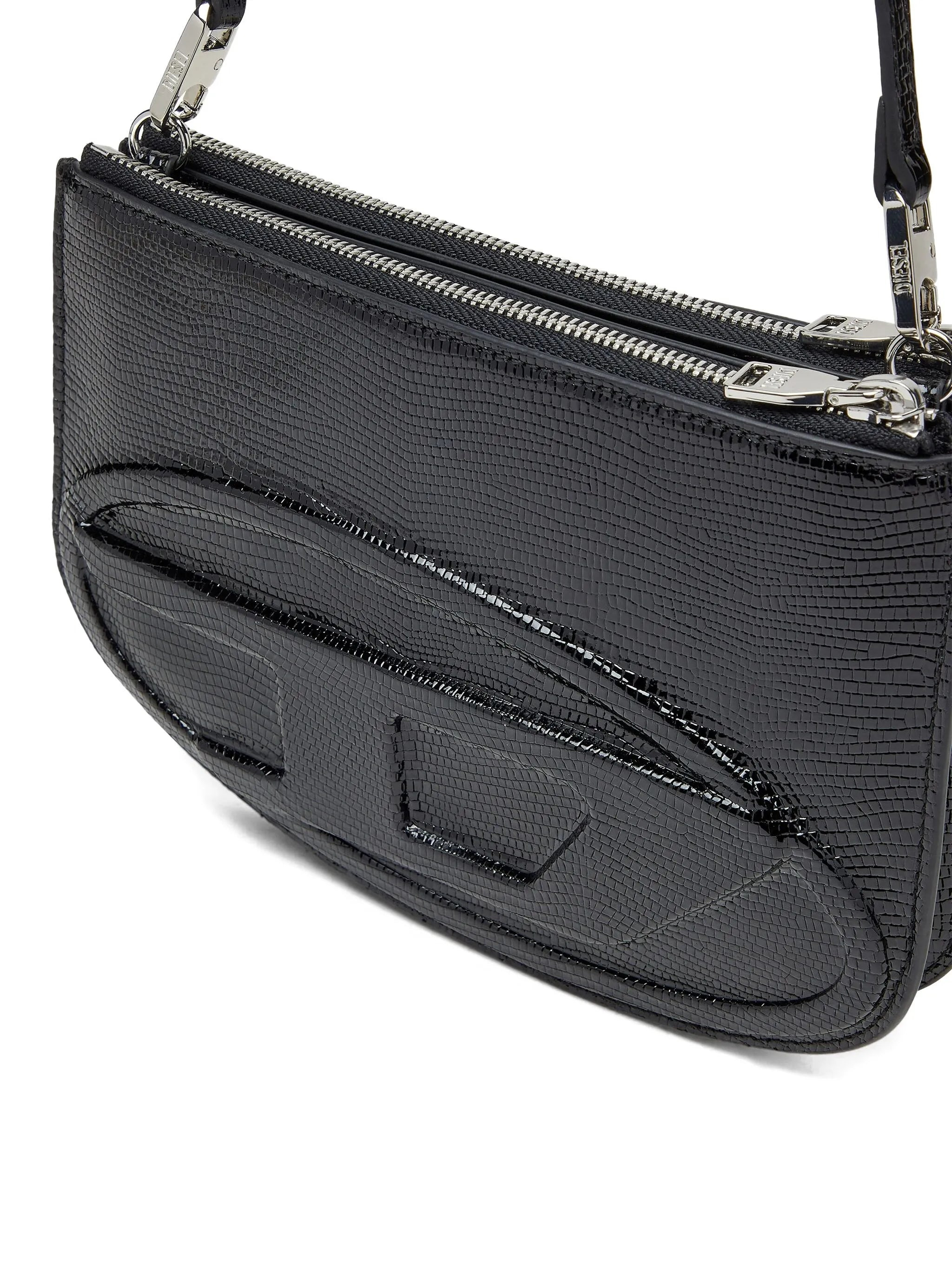 Diesel Twin-Double-pouch Embossed-leather Shoulder Bag - 2
