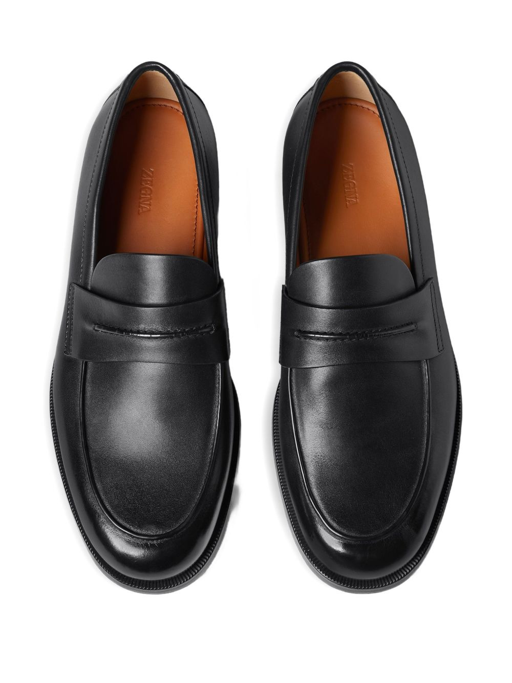 leather penny-slot loafers - 3