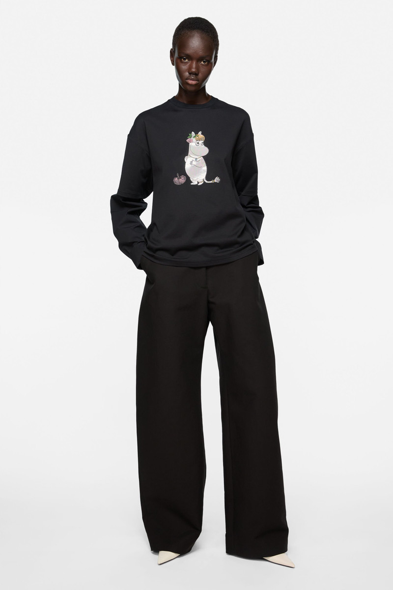 Acne Studios T-shirt Acne Studios x Moomin - All black outlook