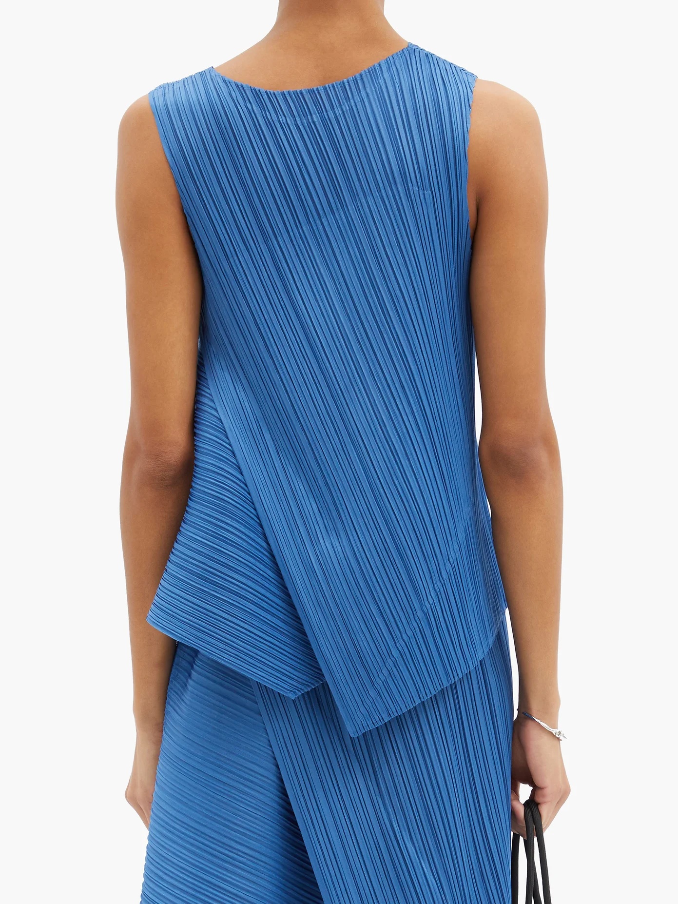 Asymmetric technical-pleated top - 5