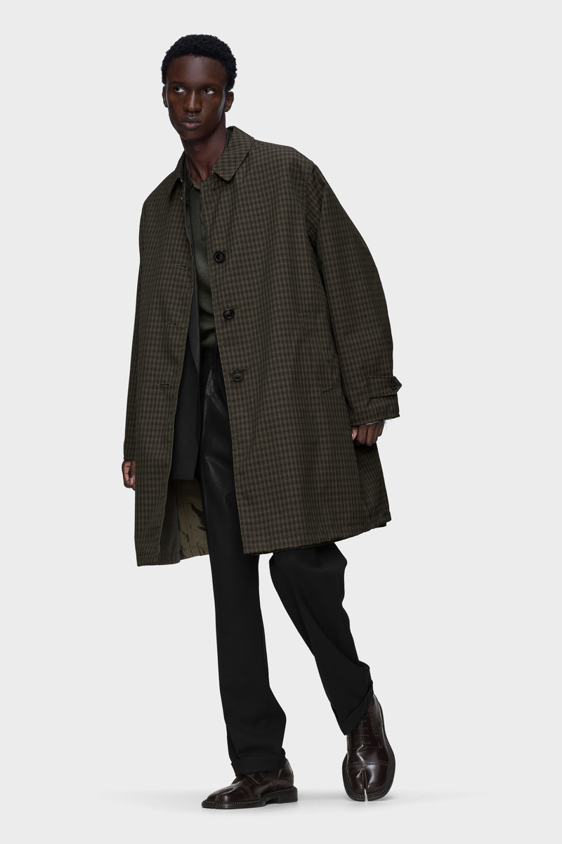 Maison Margiela Checked rain coat outlook