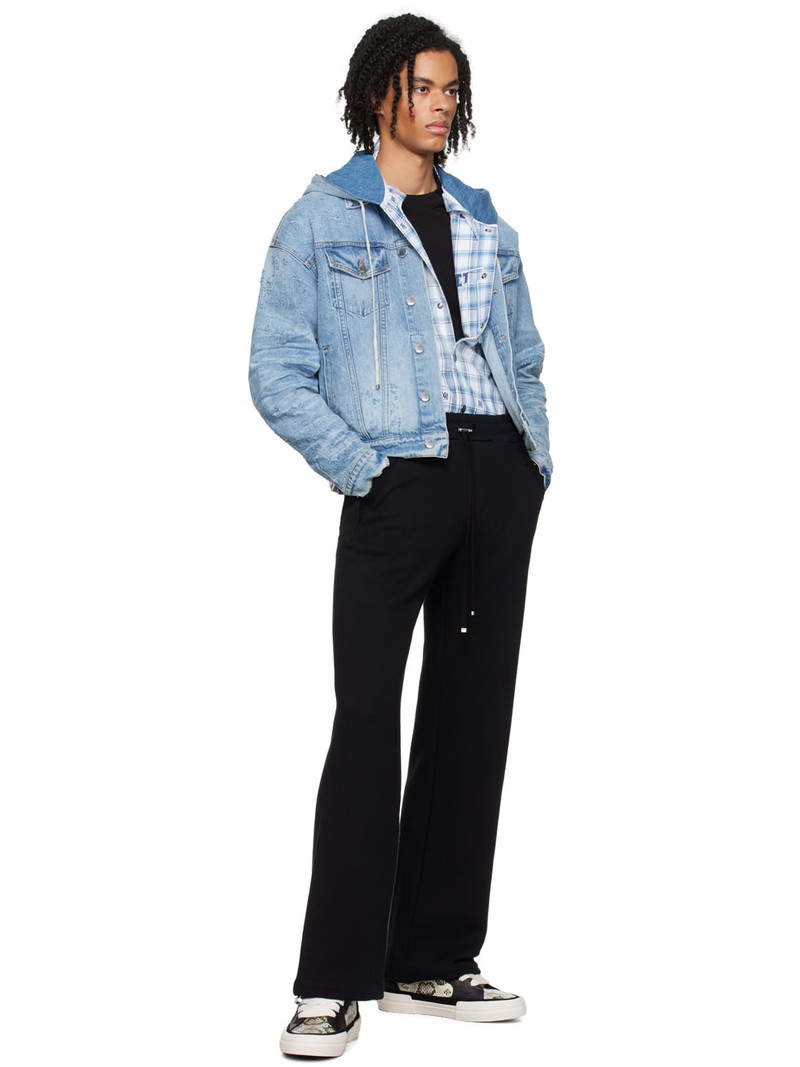 AMIRI Black & Beige Snake Sunset Skate Low Sneakers outlook