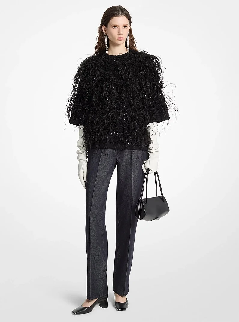 Hand-Embroidered Cashmere Sweater - 1