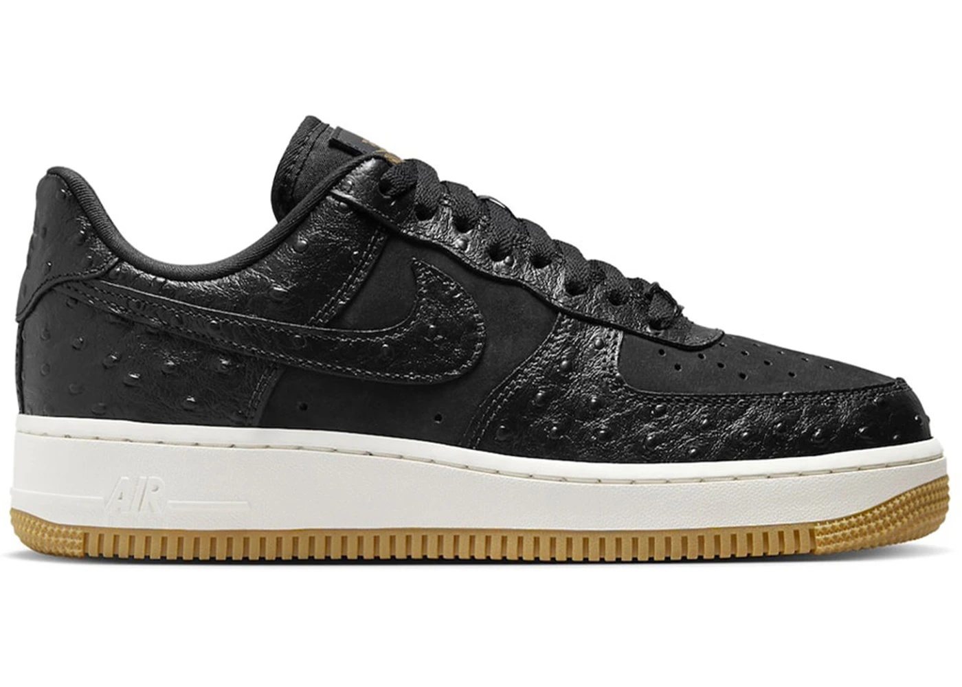 Nike Air Force 1 Low '07 Black Ostrich Gum (Women's) - 1