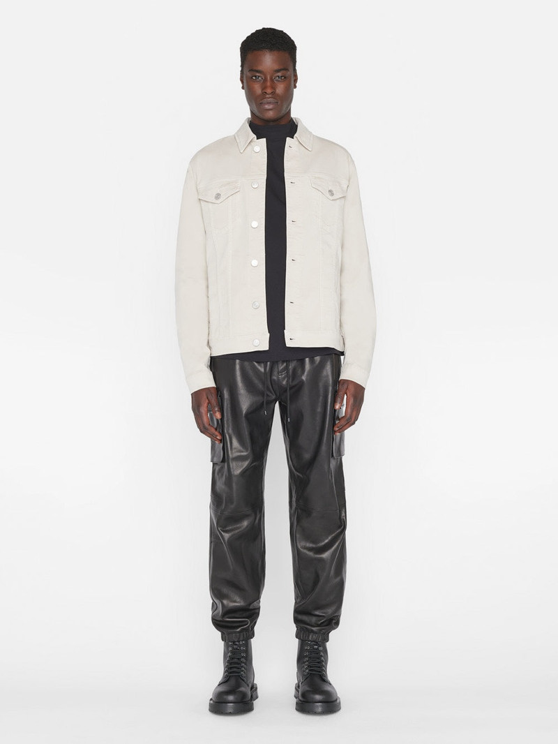 FRAME Twill Heritage Jacket in Milk Beige outlook