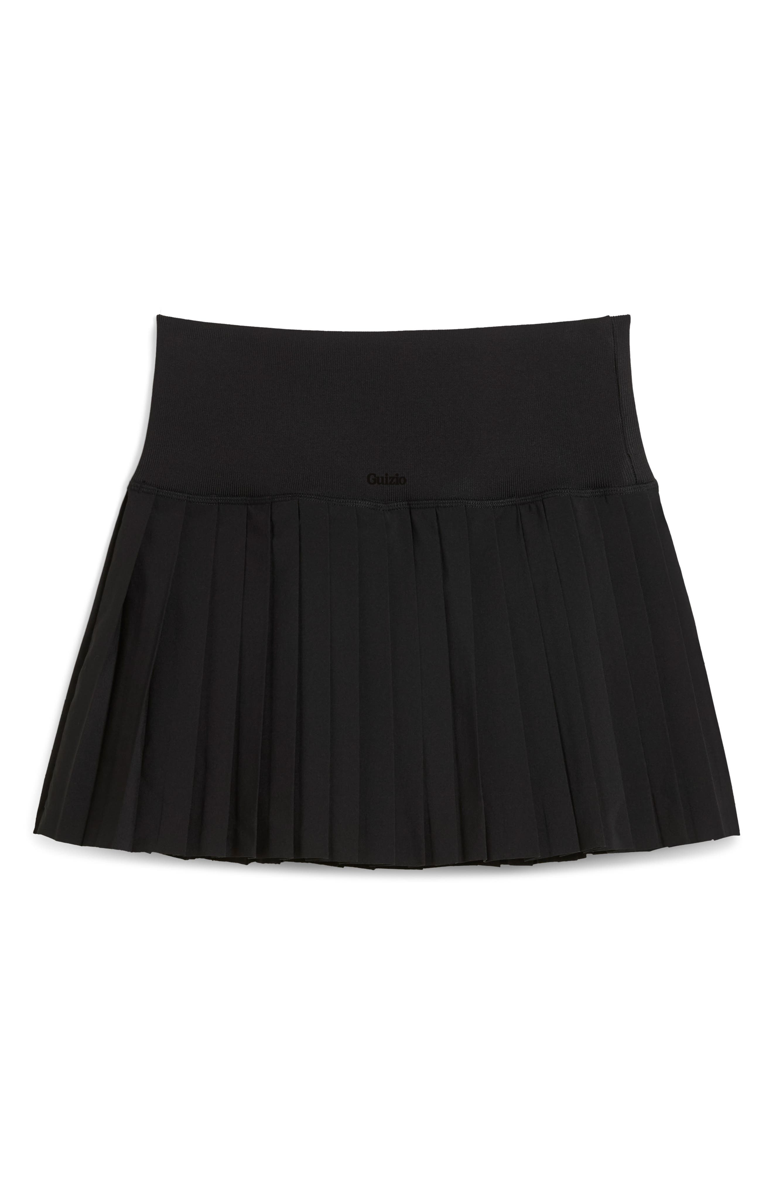 PUMA x Guizio Pleated Skirt in Puma Black at Nordstrom - 5