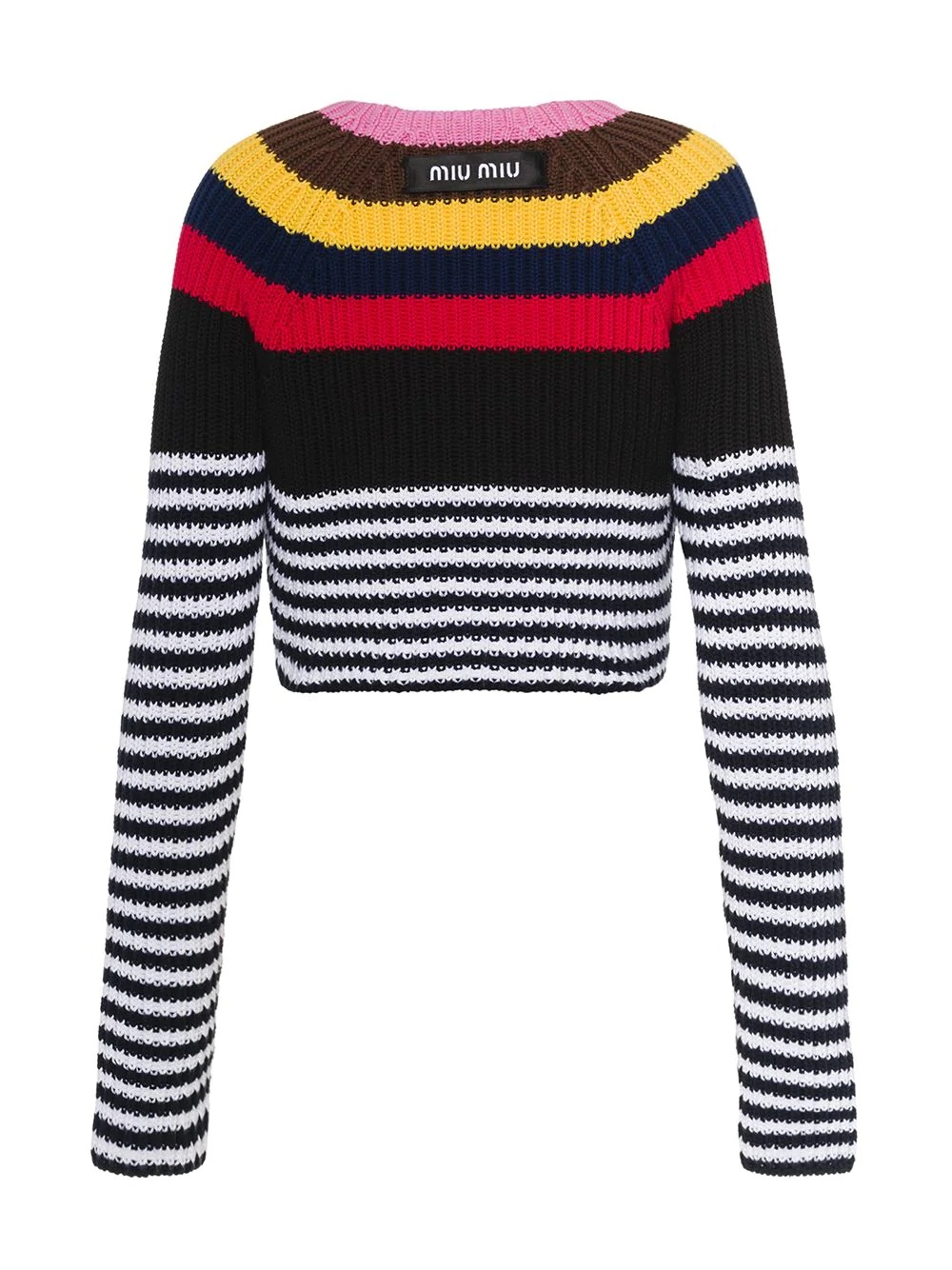 striped knitted jumper - 2