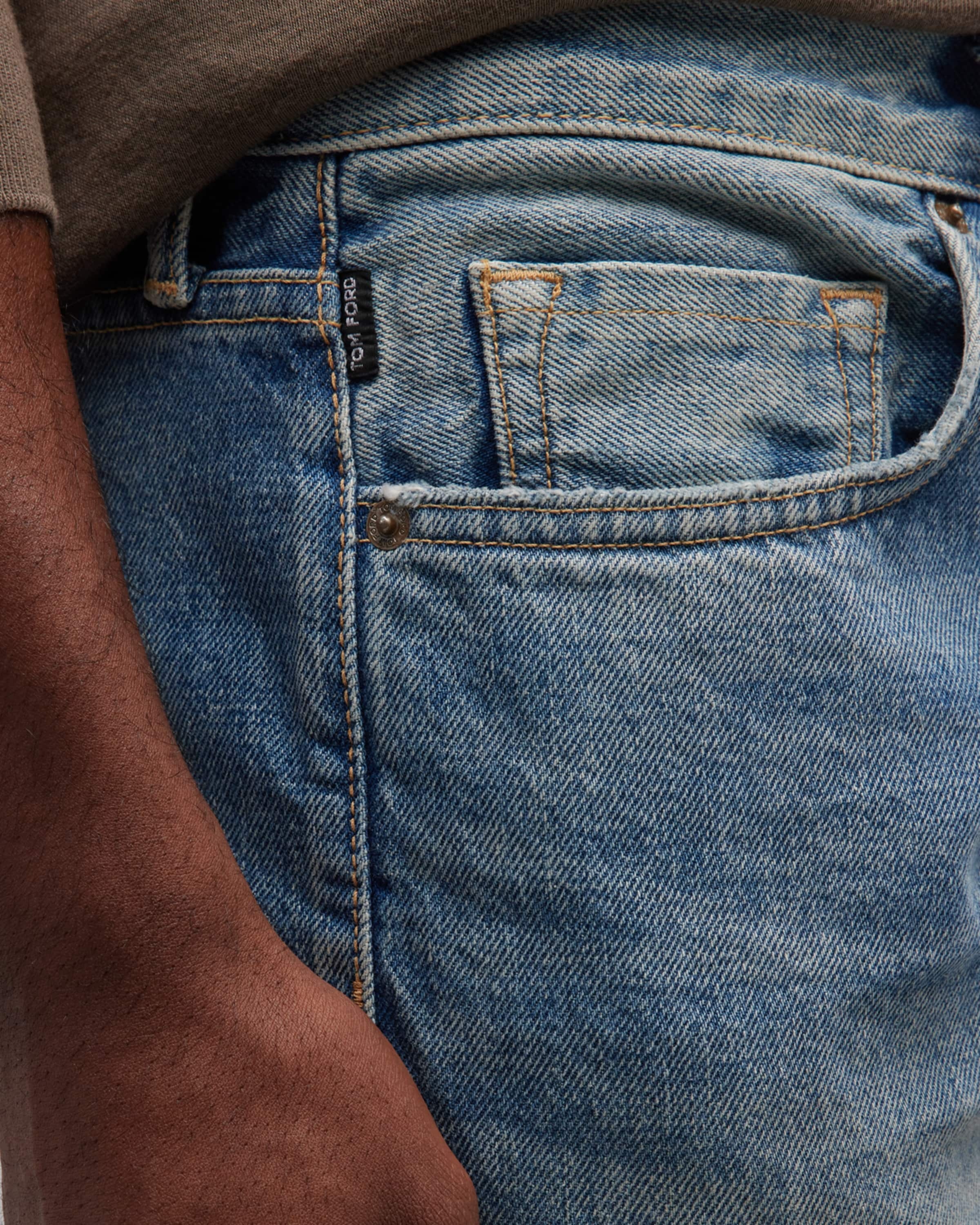 Men's Slim Fit Distressed Jeans - 5