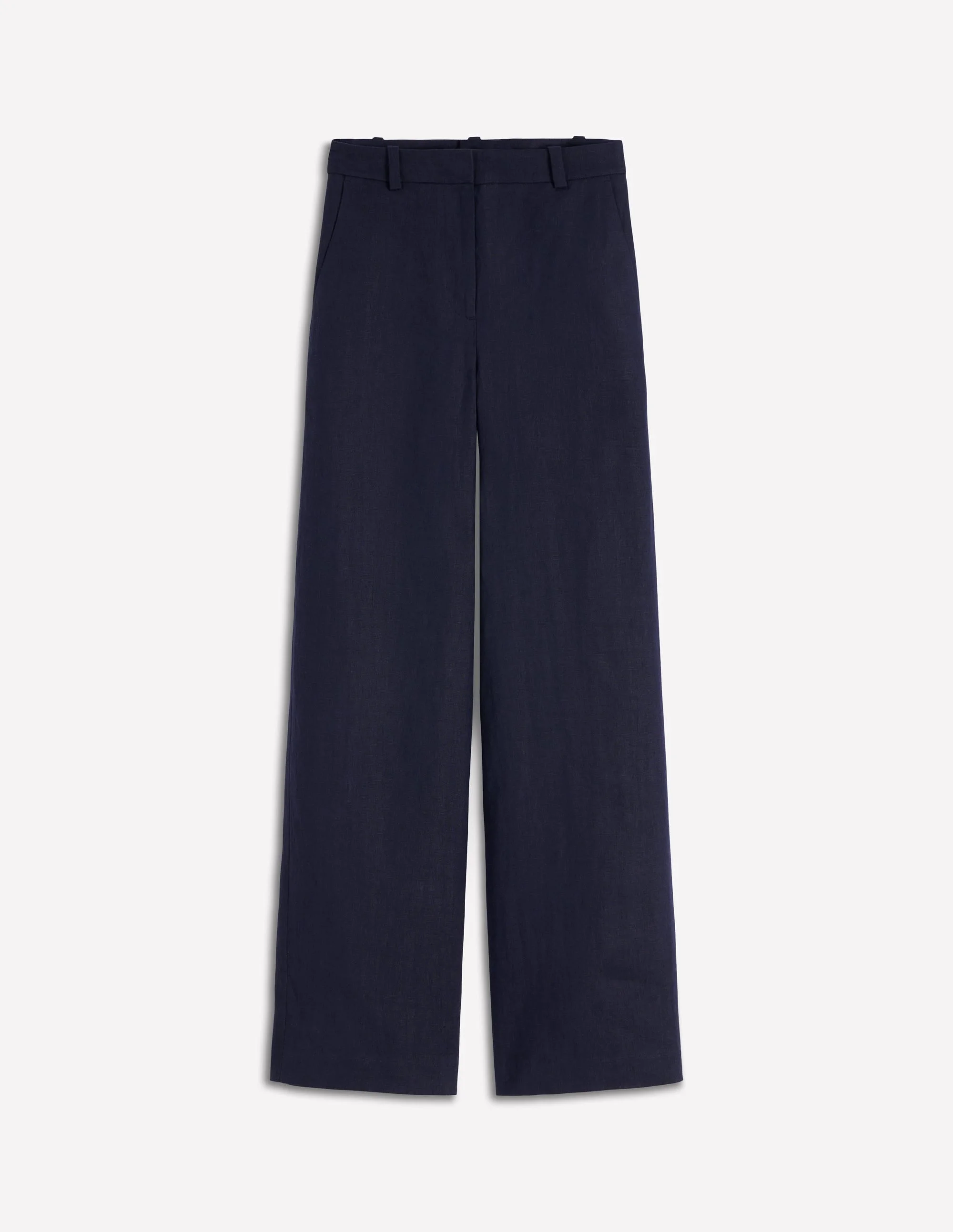 Belgravia Linen Pants-Navy - 1