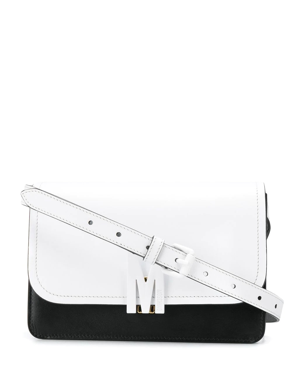 two-tone M shoulder bag - 1