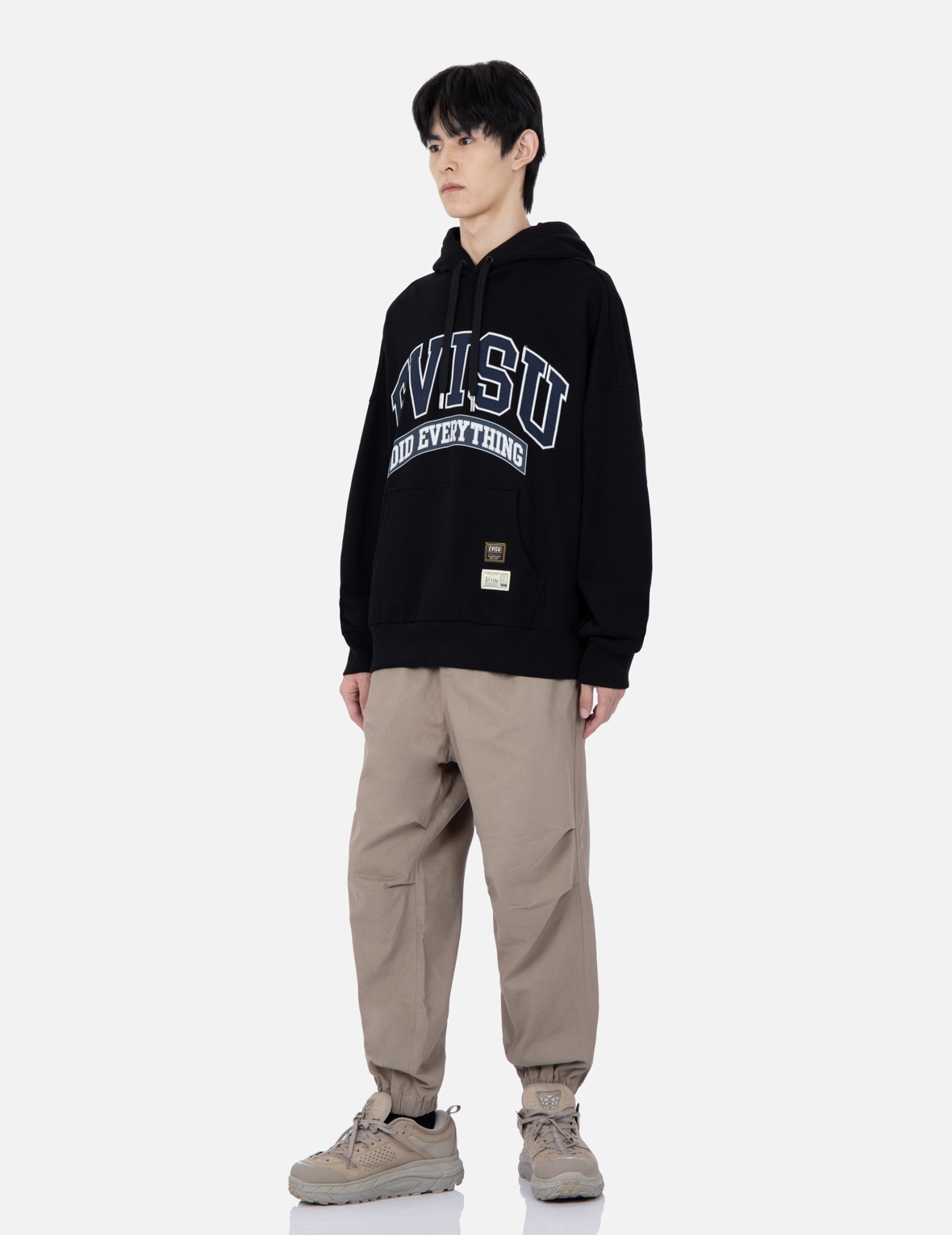 RETRO LOGO PRINT OVERSIZED HOODIE - 3