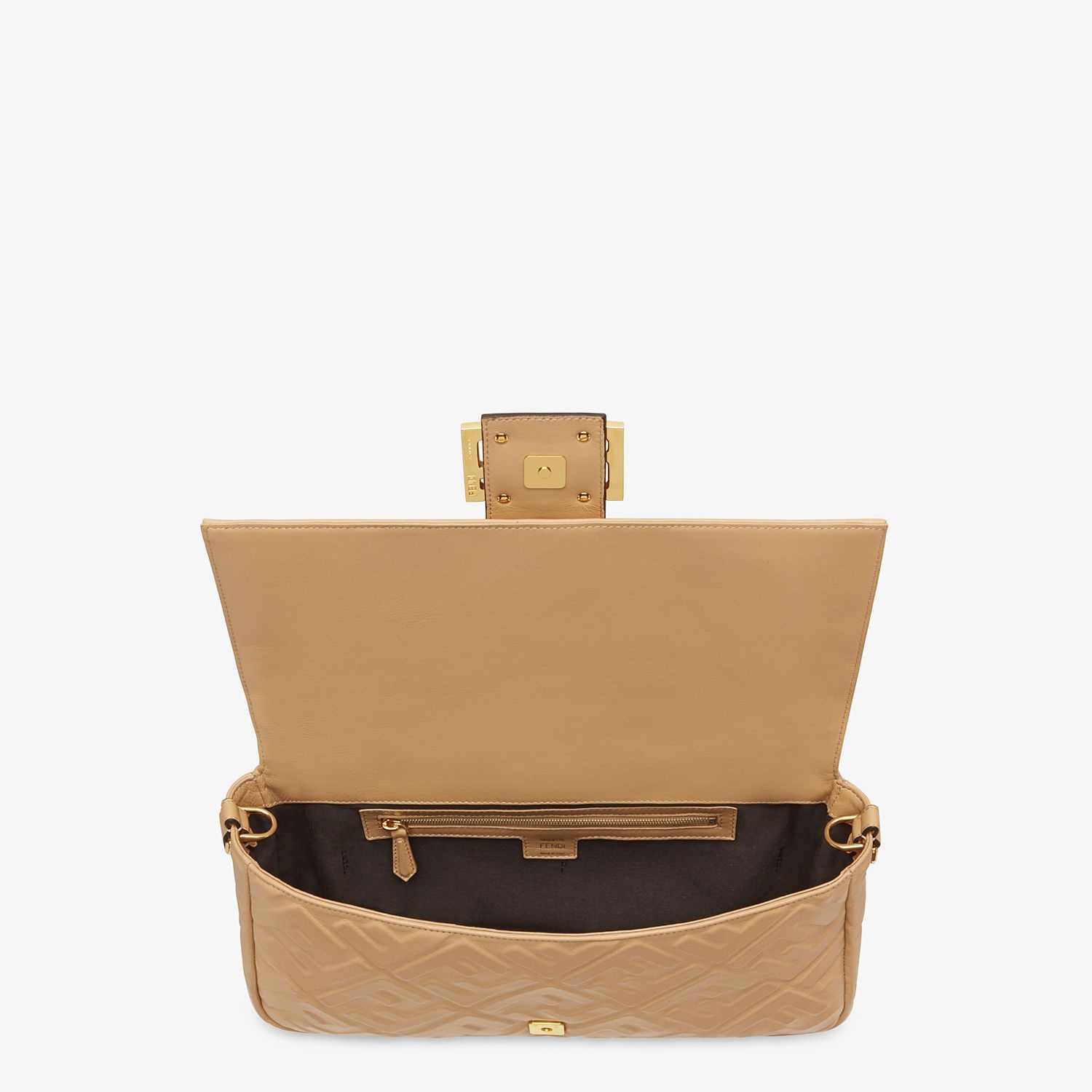 Beige leather bag - 5