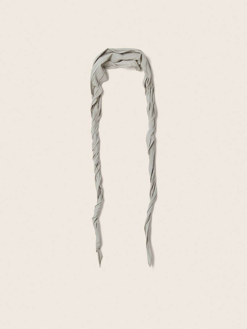 LIGHT TAUPE SILK FOULARD 1