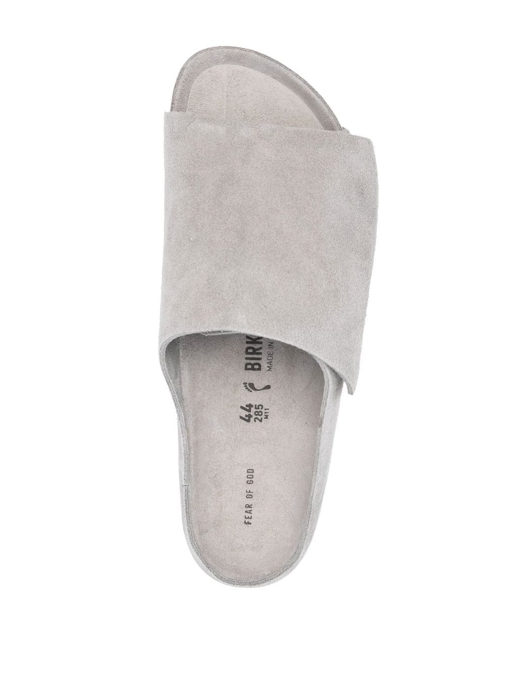 slip-on suede slippers - 4