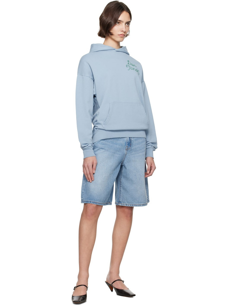 RE/DONE Blue Modern 'Dan Tanas House' Hoodie outlook