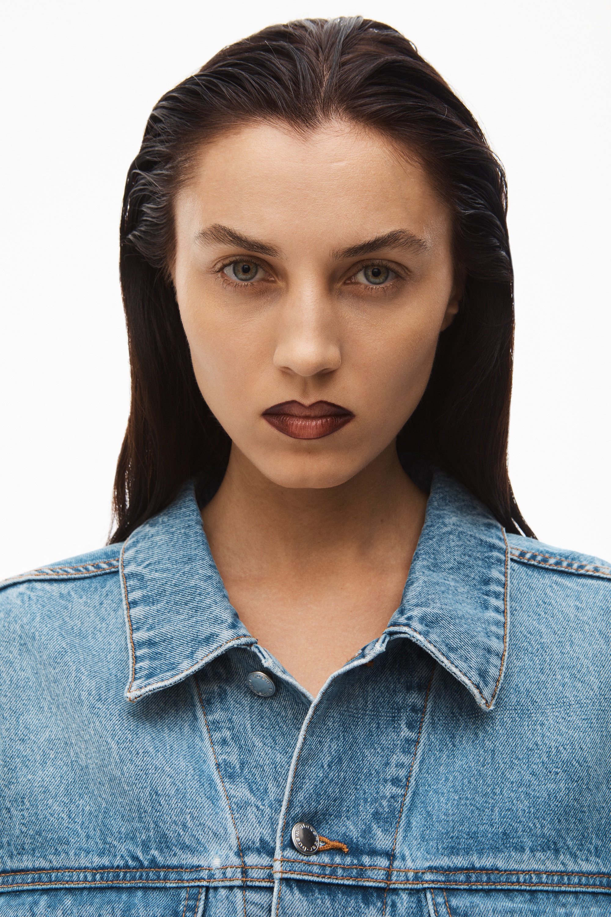 LOGO TRUCKER JACKET IN DENIM - 4