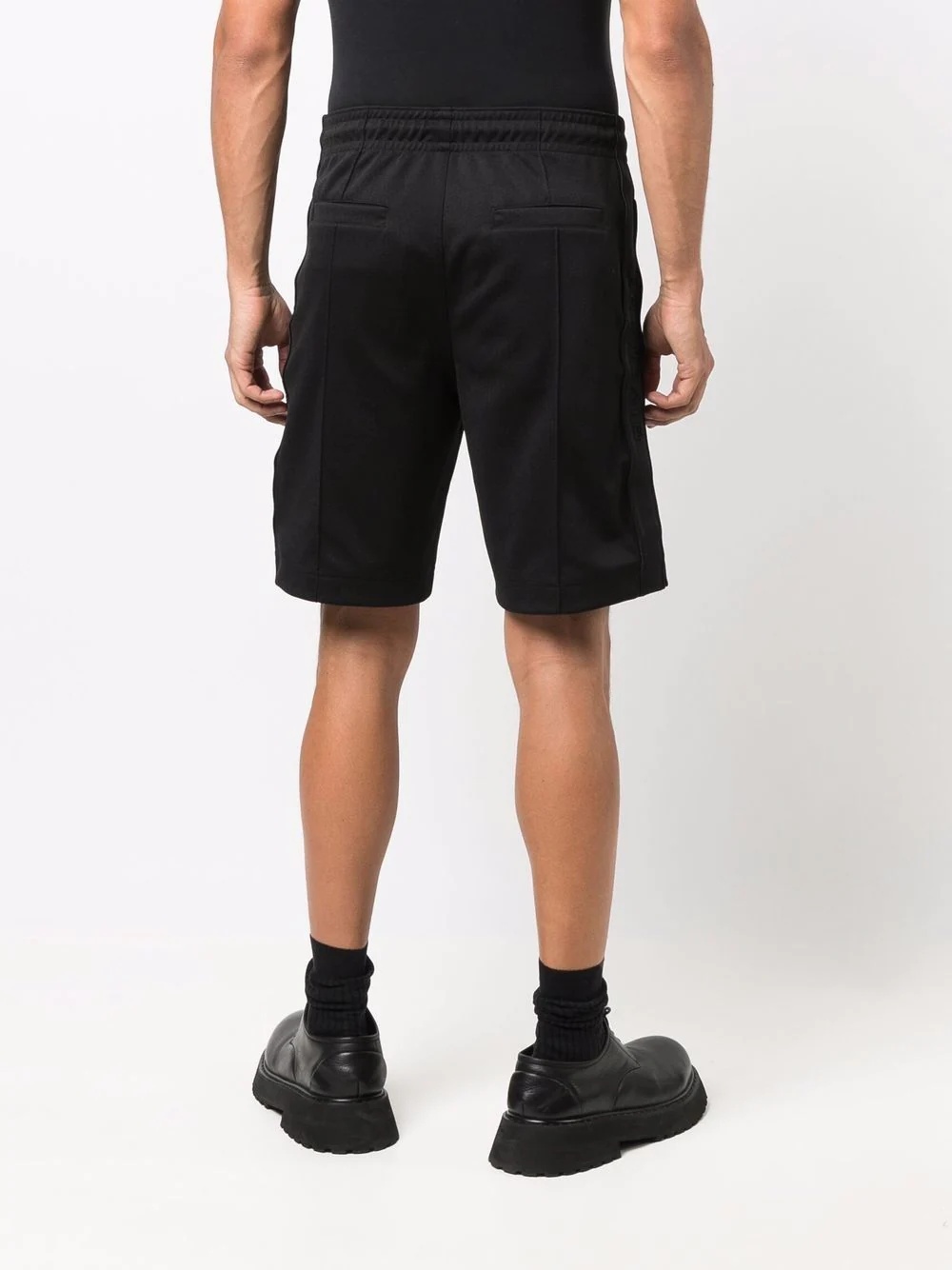 drawstring track shorts - 4