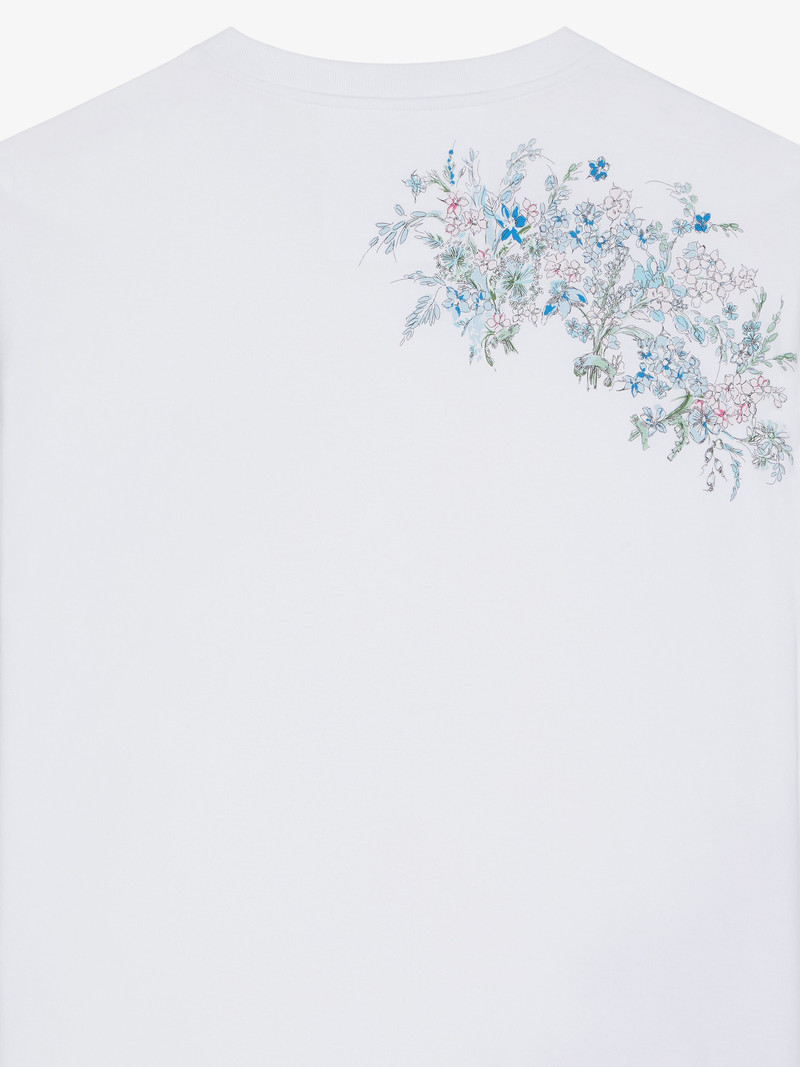 BOXY FIT T-SHIRT IN COTTON GIVENCHY FLOWERS 6