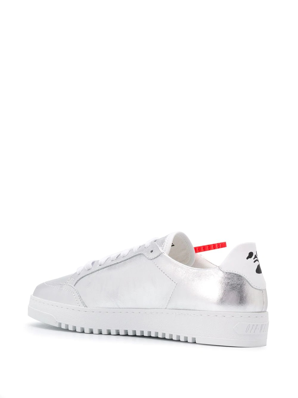 metallic low vulcanized sneakers - 3