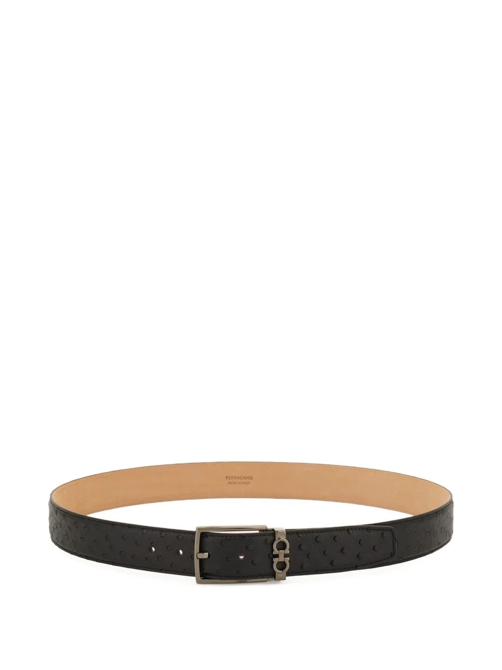 Gancini leather belt - 1