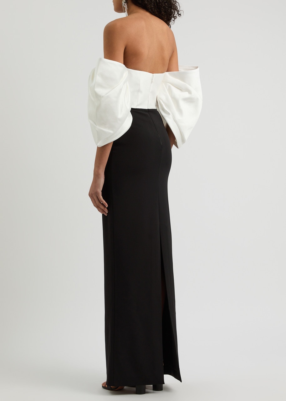 Solace London Arla Off-the-shoulder Gown - 3