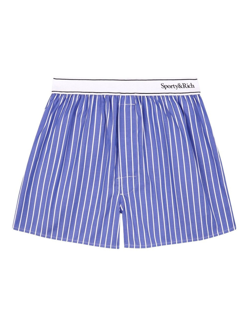 Sporty & Rich logo-waistband shorts outlook