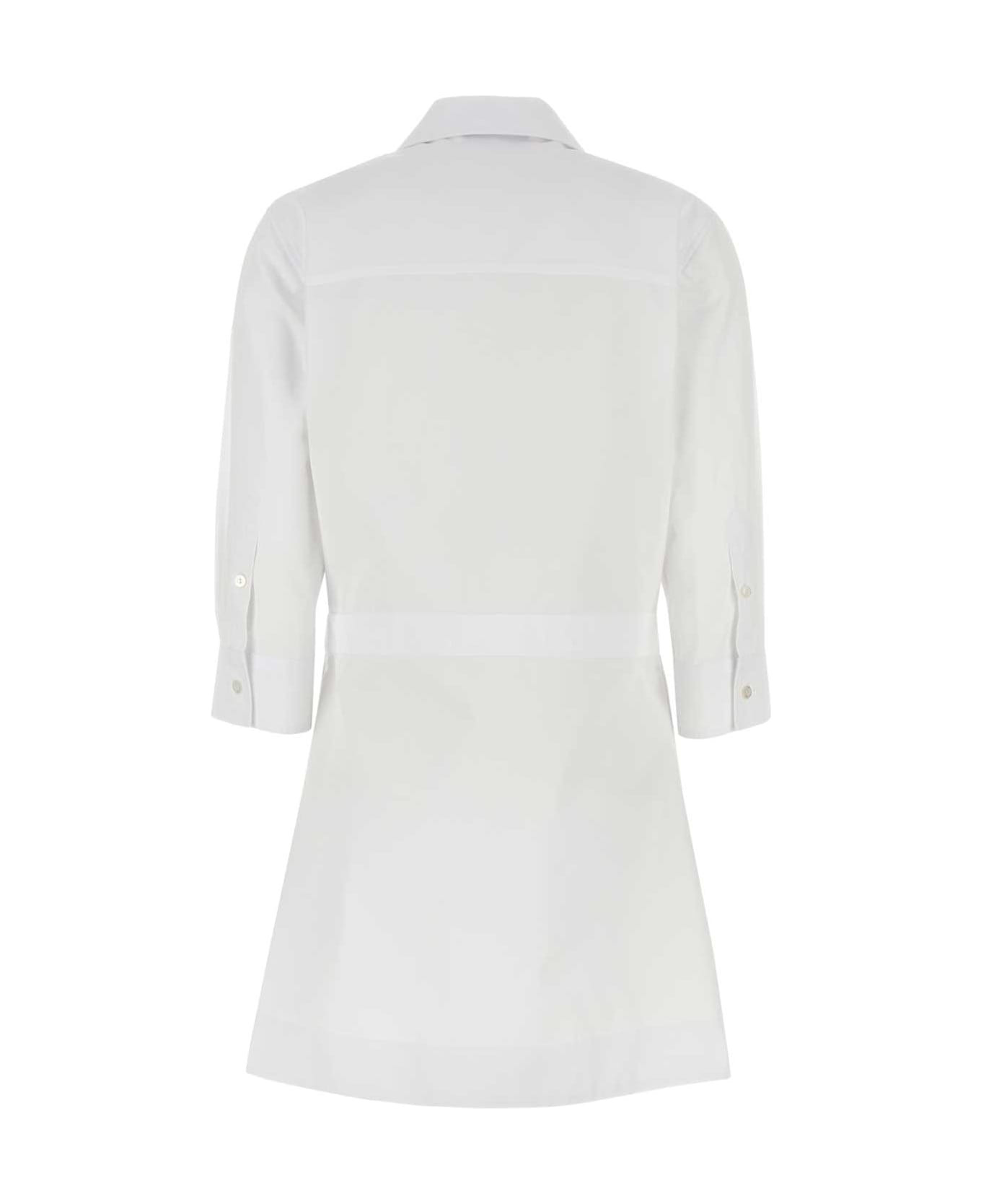 White Poplin Shirt Dress - 2