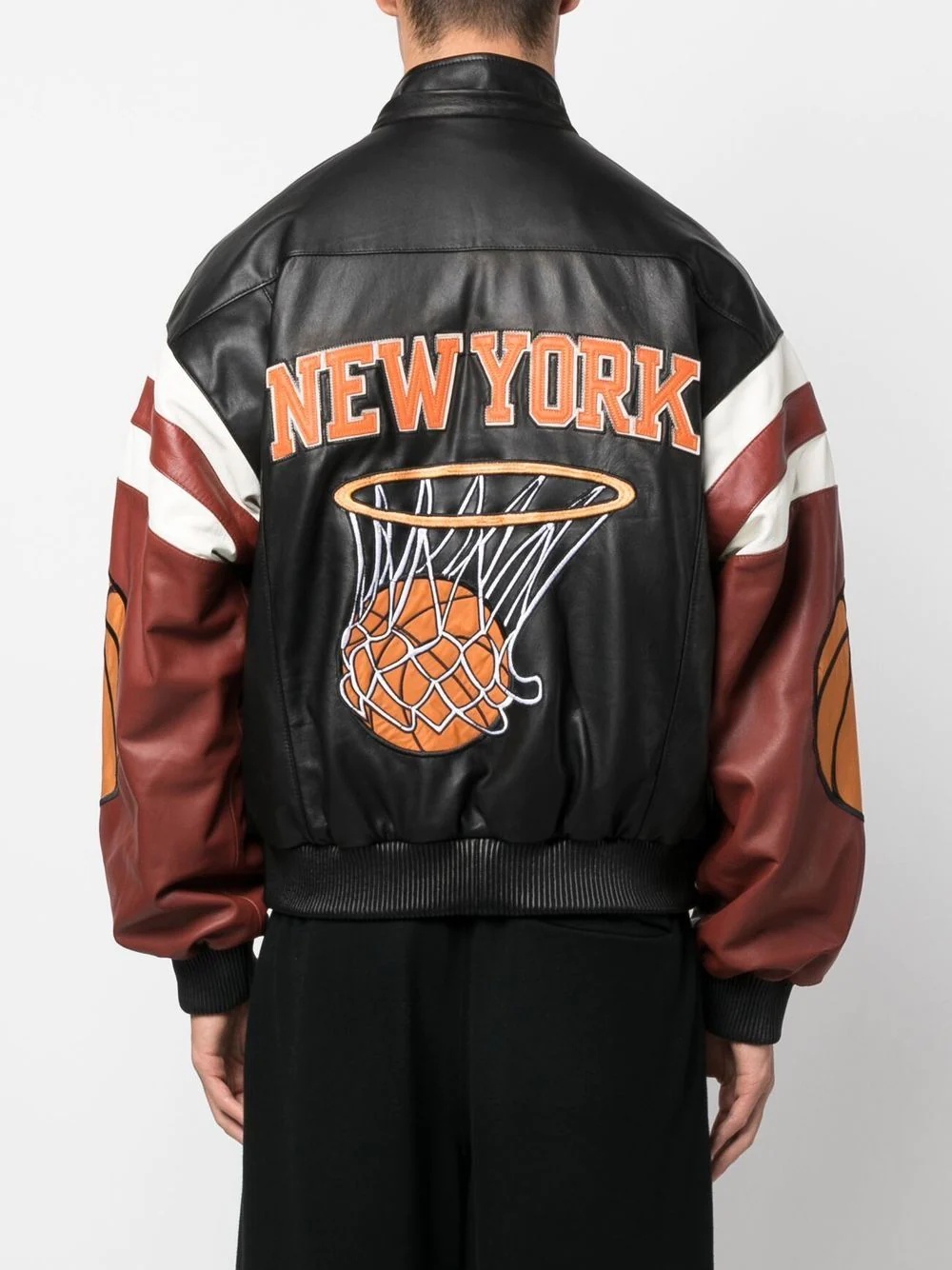 New York basketball leather jacket - 6