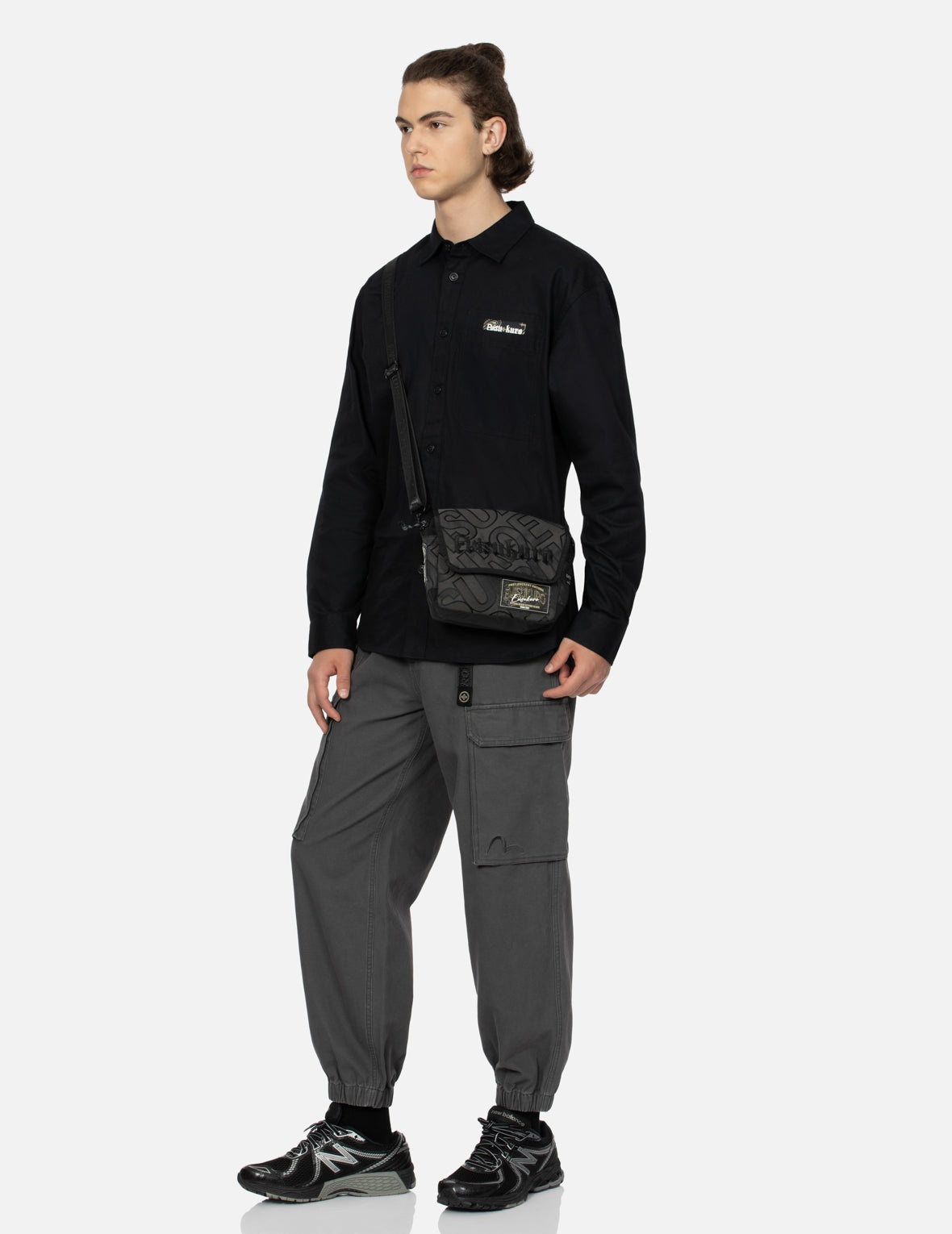 Allover Logo Jacquard Shoulder Bag - 3