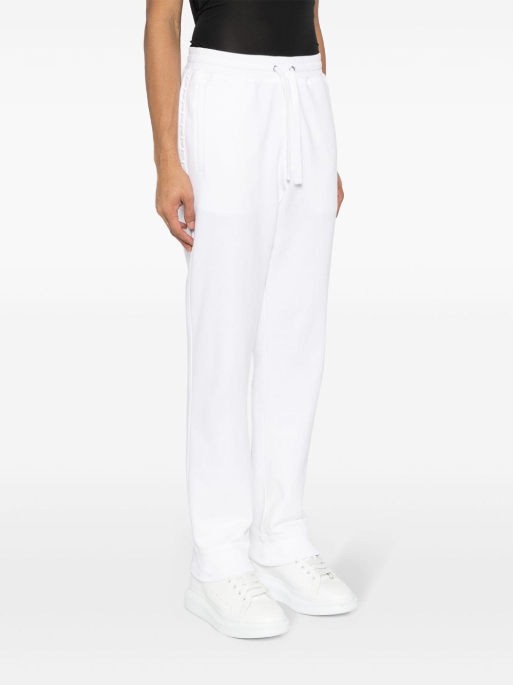 Rockstud-embellished cotton track pants - 3