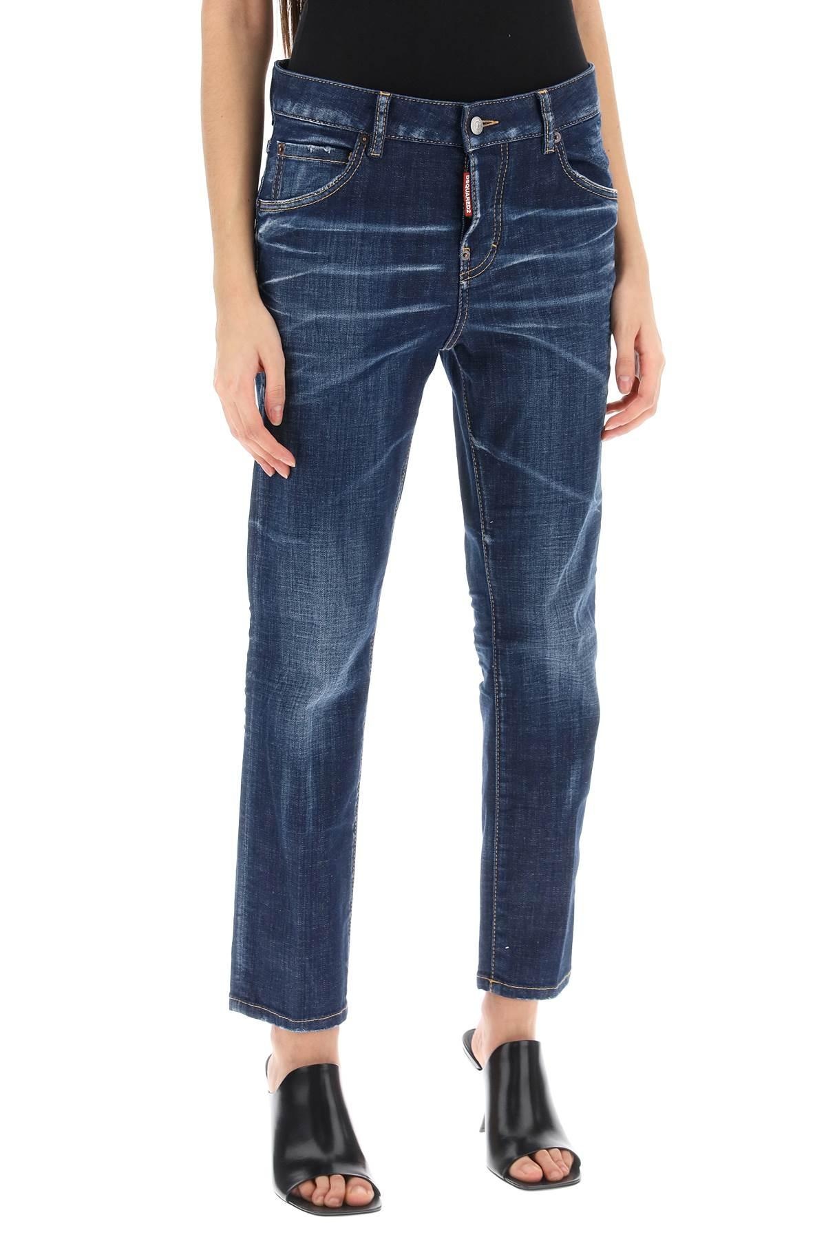 DSQUARED2 DARK CLEAN WASH COOL GIRL JEANS | netdressed