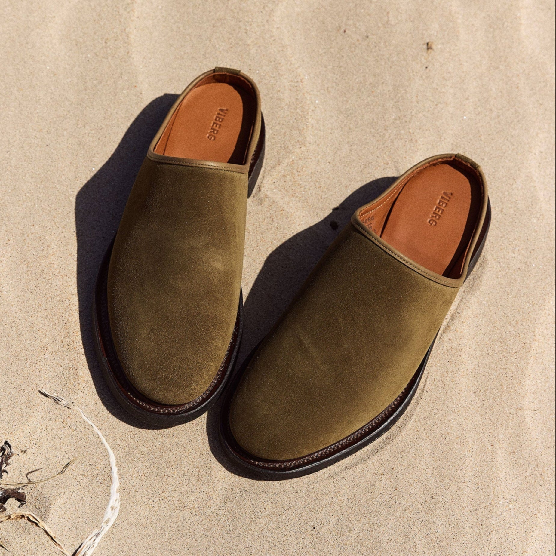Mule - Avocado Janus Calf Suede - 2