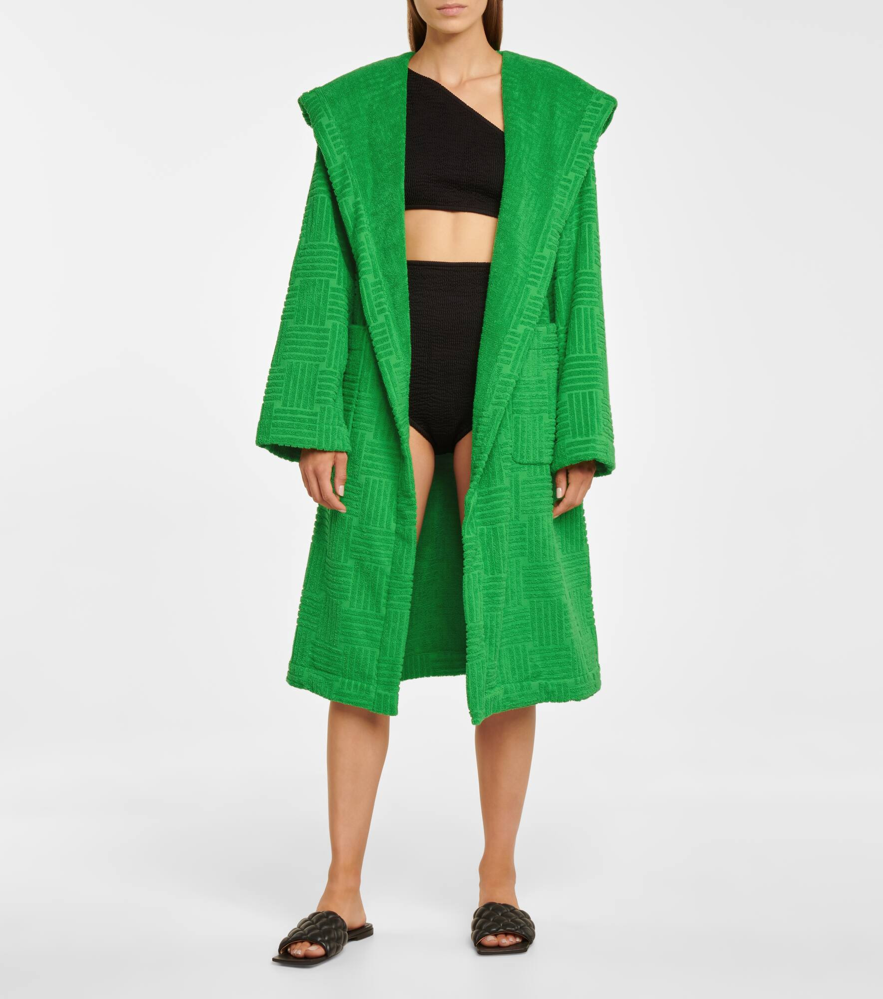 Cotton terry bathrobe - 2