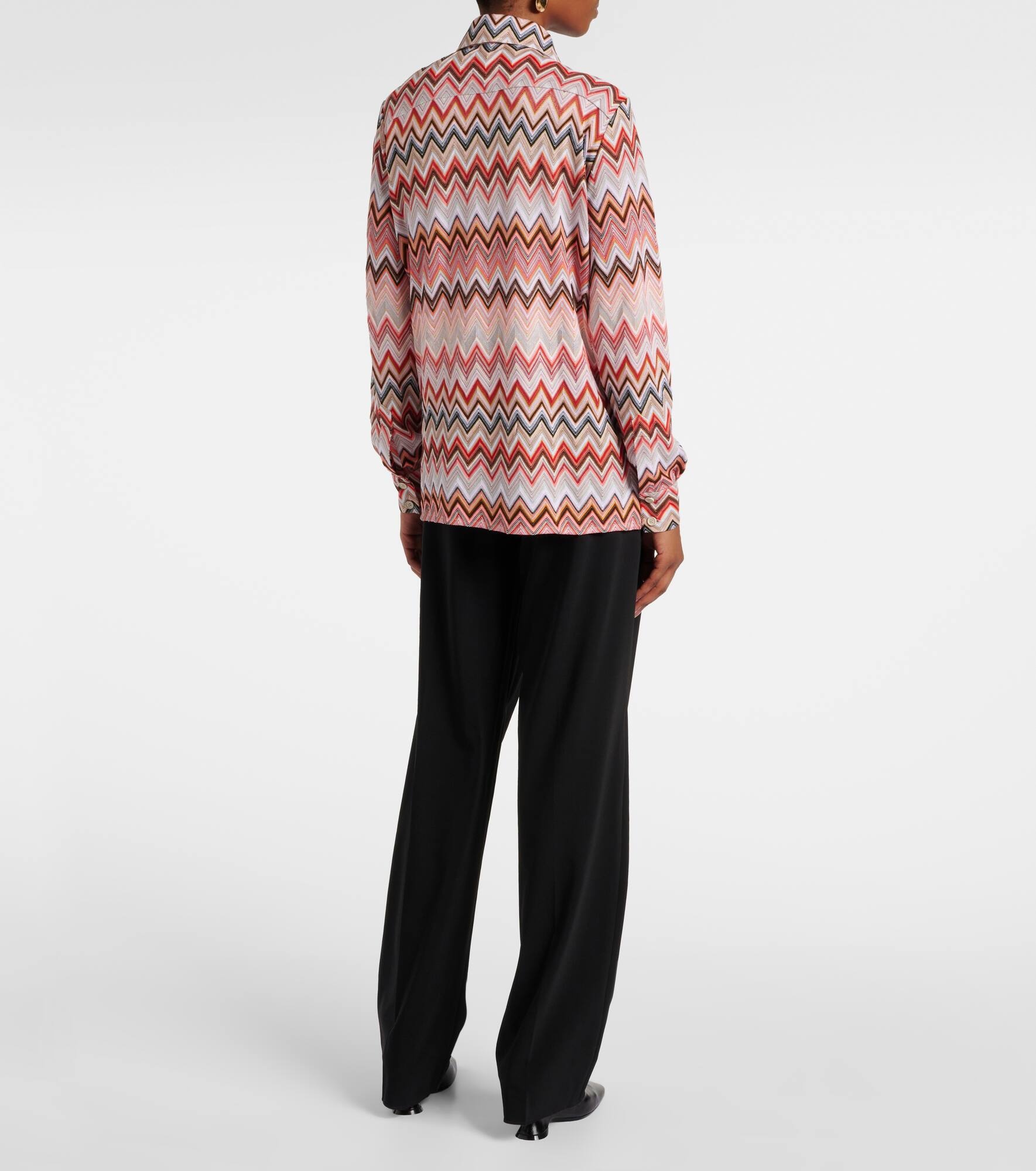 Zig Zag cotton-blend shirt - 3