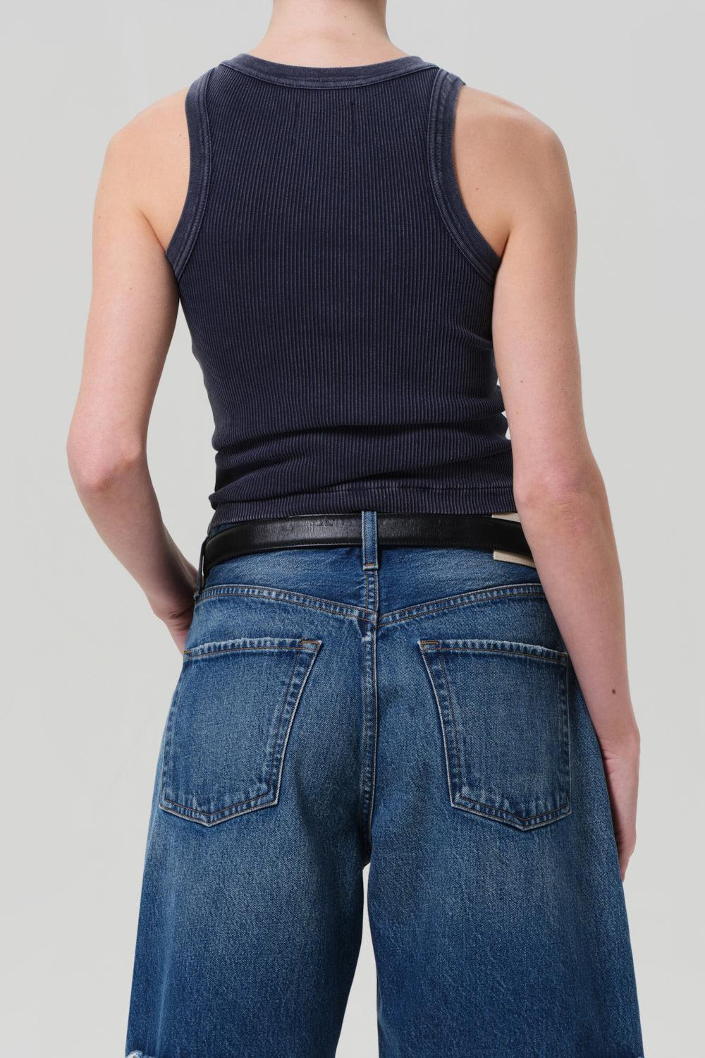 Isabel Rib Tank - Mineral Navy - 6
