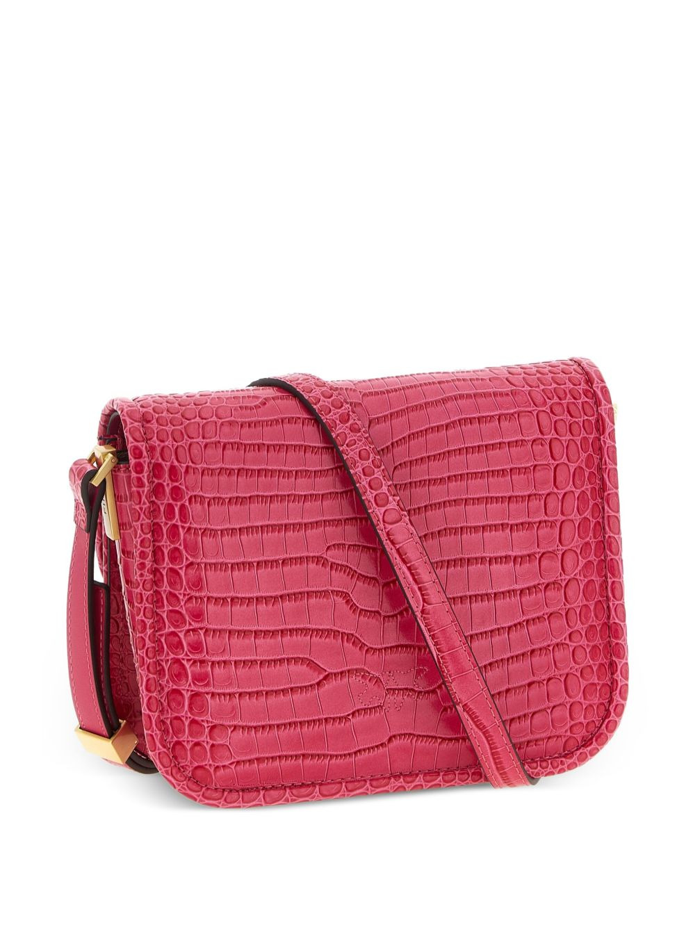 crocodile-effect mini shoulder bag - 2
