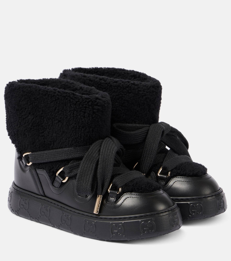Nat wool-blend booties 1