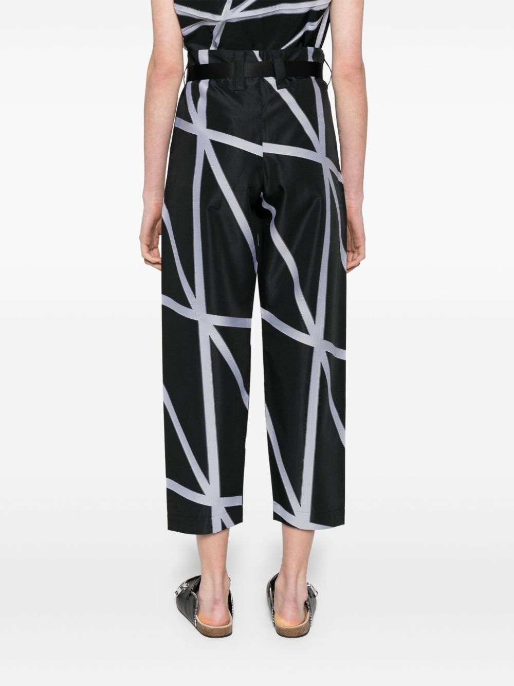 NO.5 jacquard trousers - 4