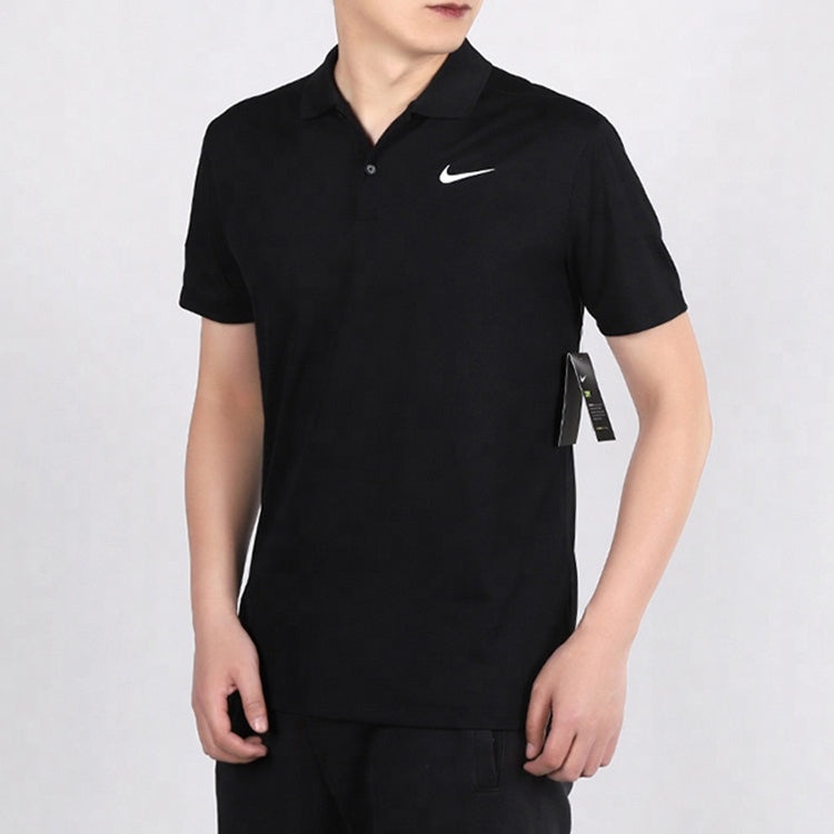 Nike Dri-Fit Slim Fit Version Golf lapel Short Sleeve Polo Shirt Black BV0359-010 - 5