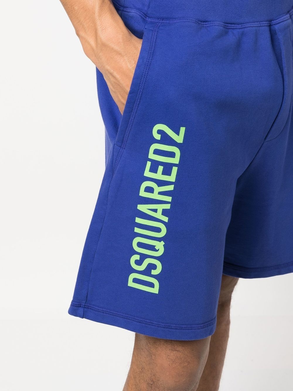 cotton logo print shorts - 5