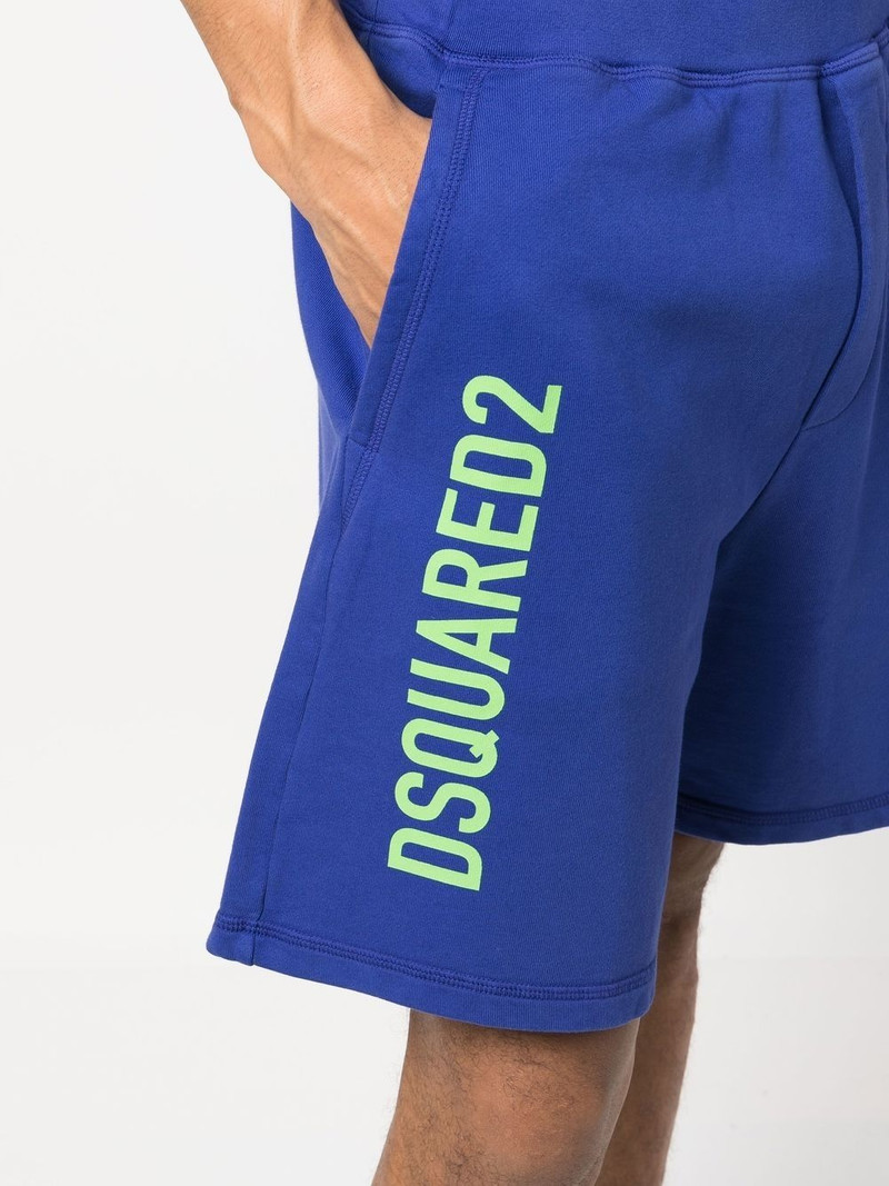 cotton logo print shorts 5