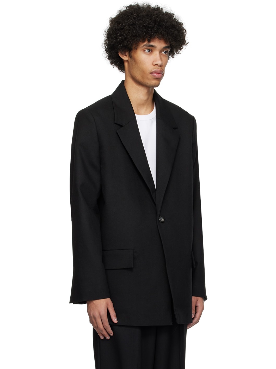 Black Tailored Blazer - 2