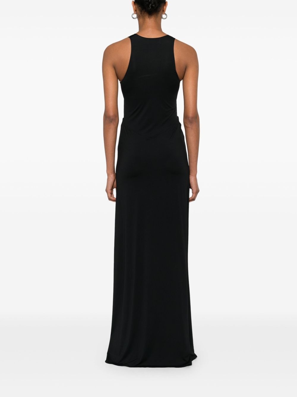 cut-out C-logo maxi dress - 4