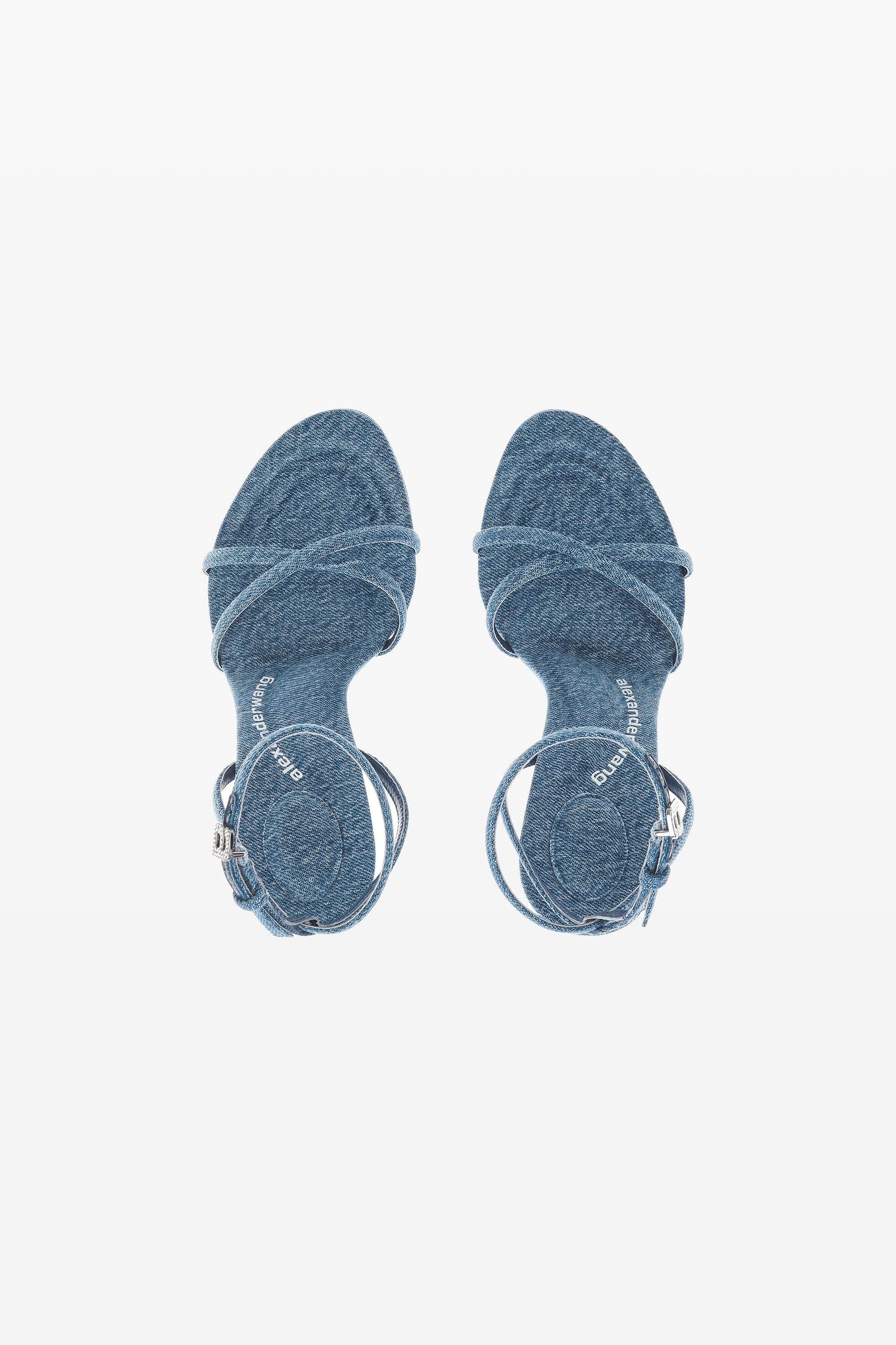 DAHLIA 105 SANDAL IN WASHED DENIM - 5