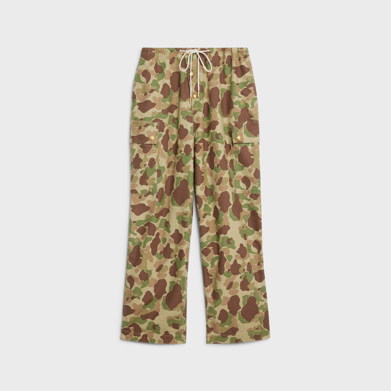 CARGO PANTS IN CAMOUFLAGE COTTON 1